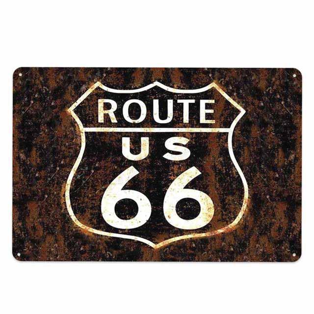 plaque route 66 usa
