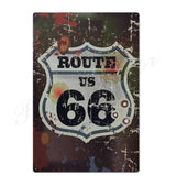 plaque route 66 vintage
