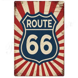 plaque vintage route 66