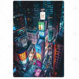 plaque vue haut new york design