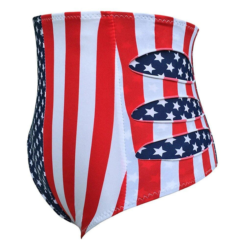 profil maillot bain banniere etoilee