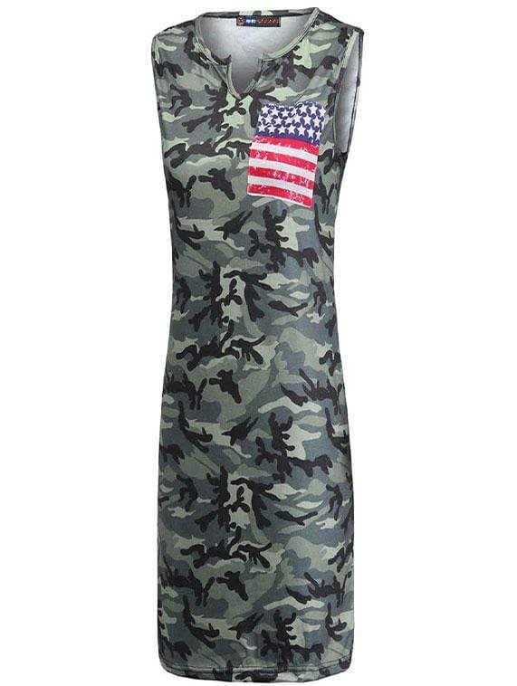 robe camouflage drapeau usa