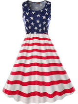 robe imprime drapeau americain