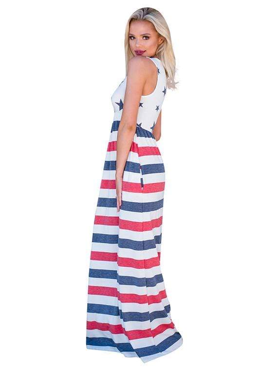 robe imprime drapeau usa