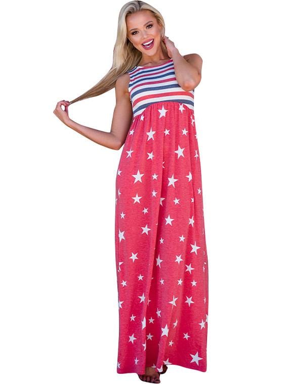 robe rose drapeau americain