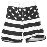 short de bain imprime americain