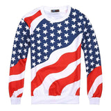 sweat blanc motif us