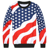 sweat drapeau usa noir