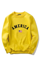 sweat etendard usa jaune