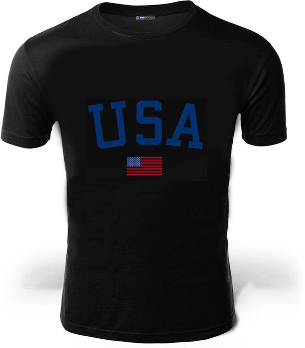 t shirt drapeau USA homme