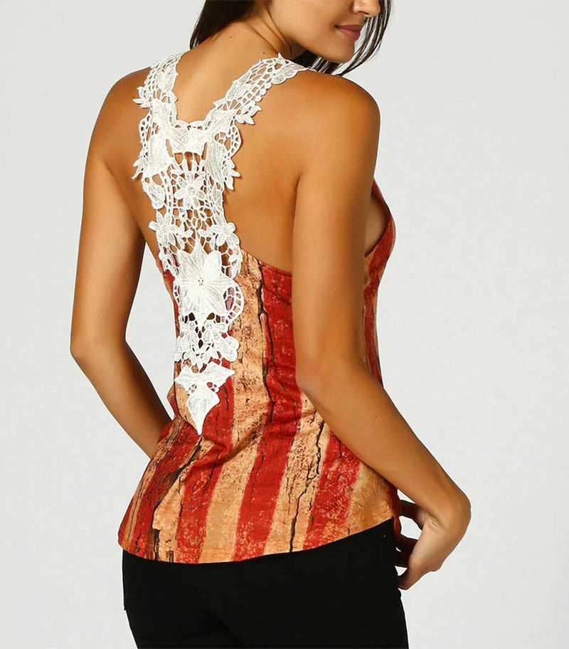 t shirt femme motif usa