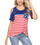 t shirt us epaule decouverte