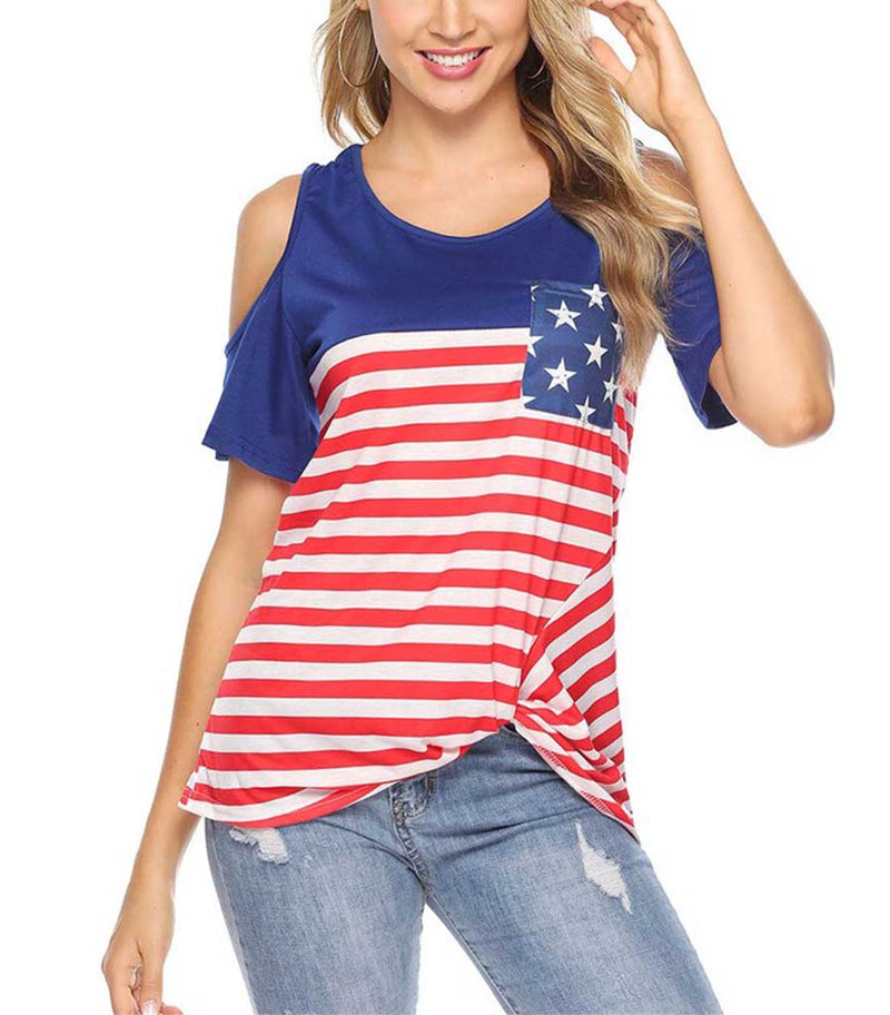 t shirt us epaule decouverte