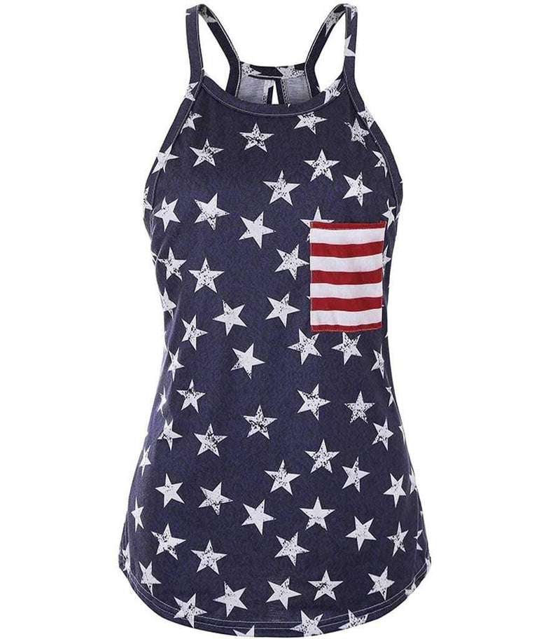 t shirt femme drapeau etats unis