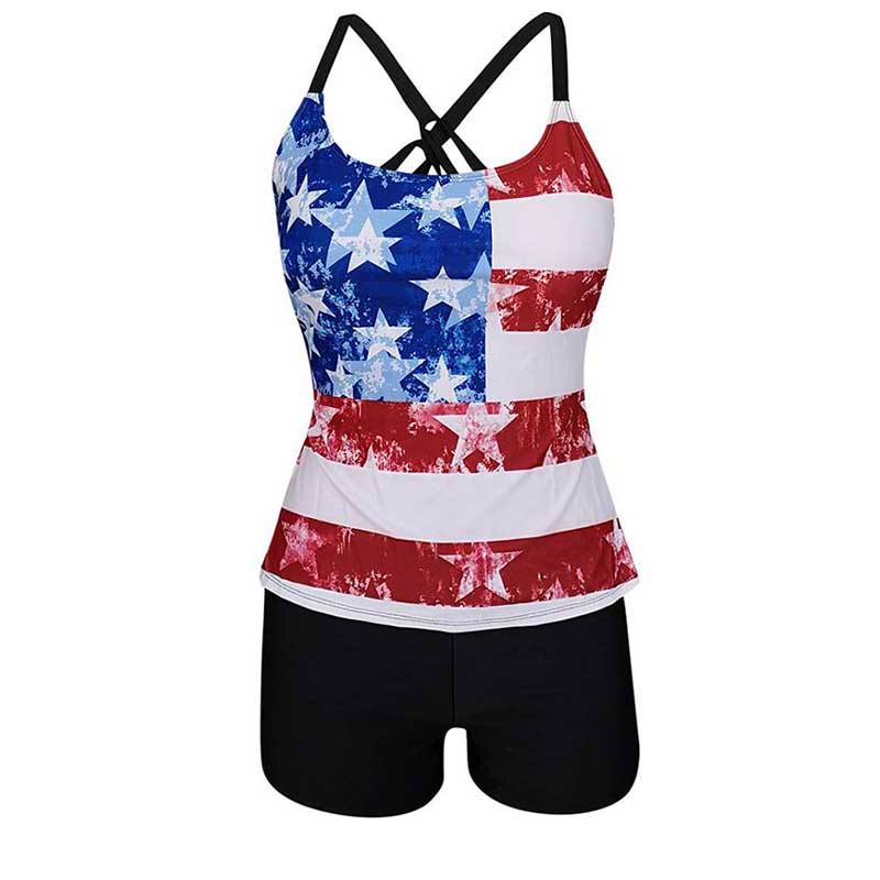 tankini grande taille drapeau usa
