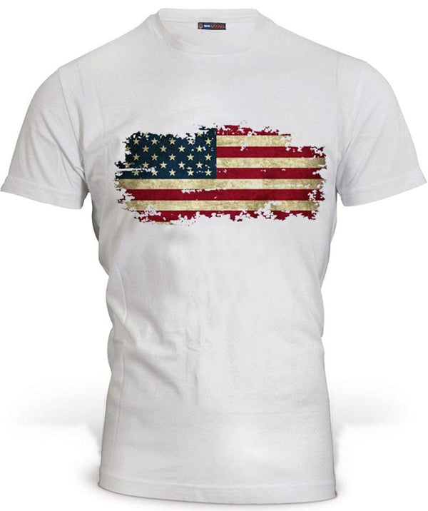 tee shirt avec drapeau américain