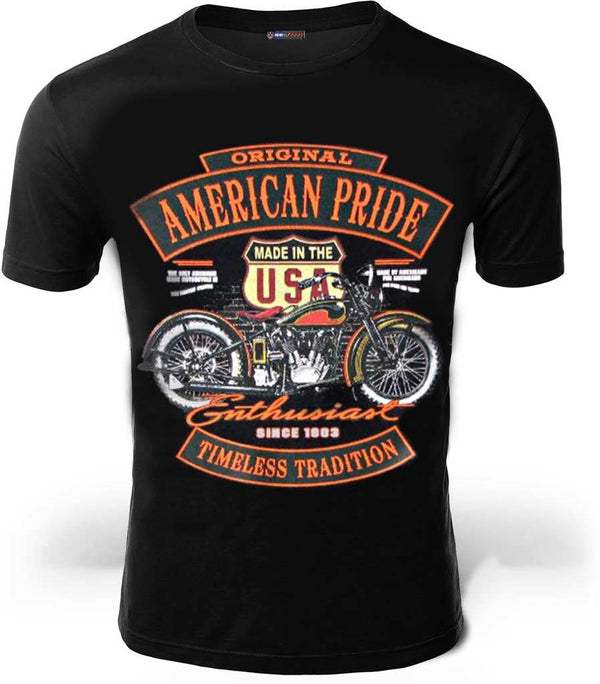 tee shirt biker made in usa