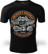 tee shirt moto route 66