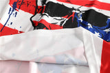 tissu debardeur drapeau americain