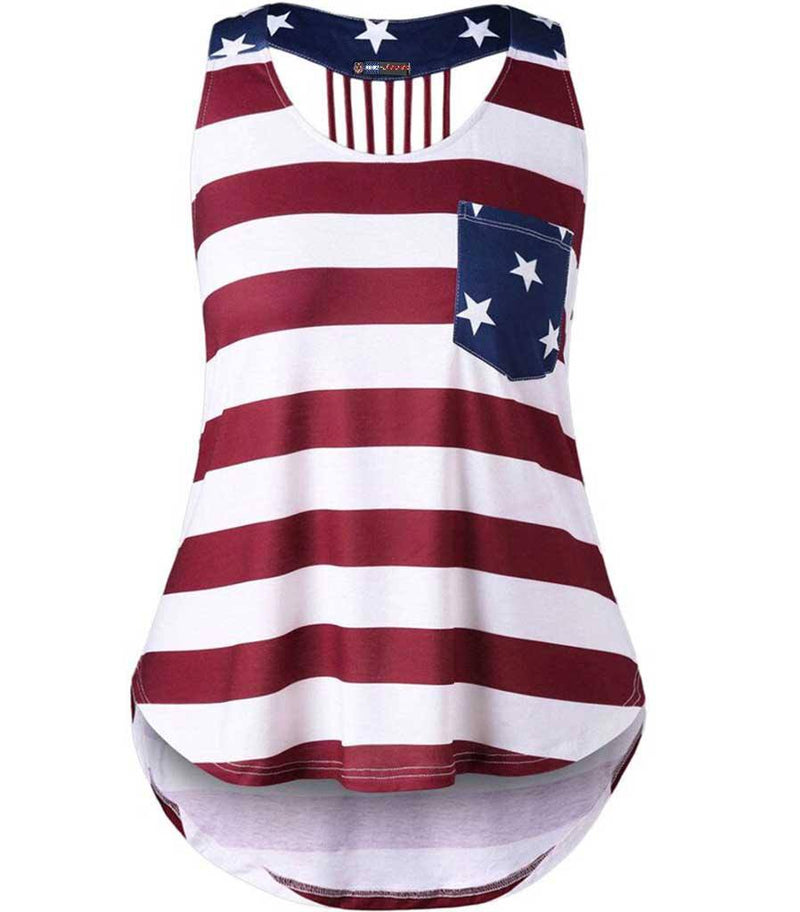 top femme emmanchure americaine