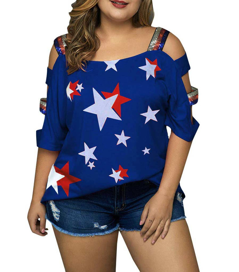 top femme look usa paillettes