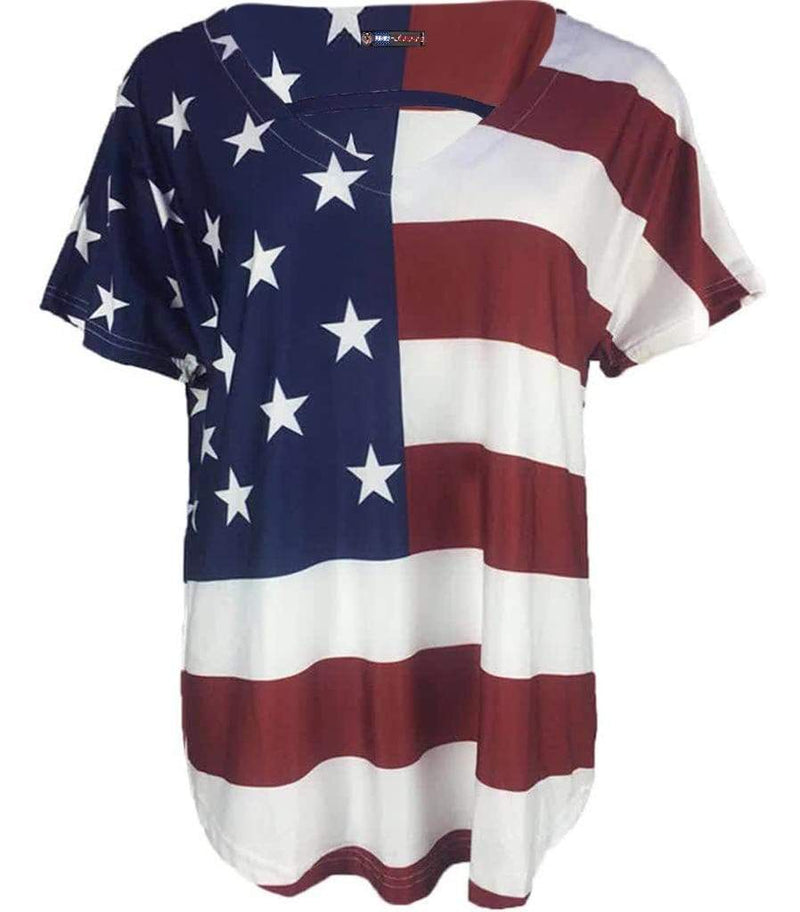 top imprime americain femme