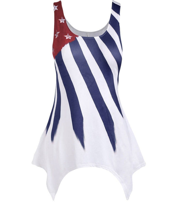 top drapeau americain femme grande taille