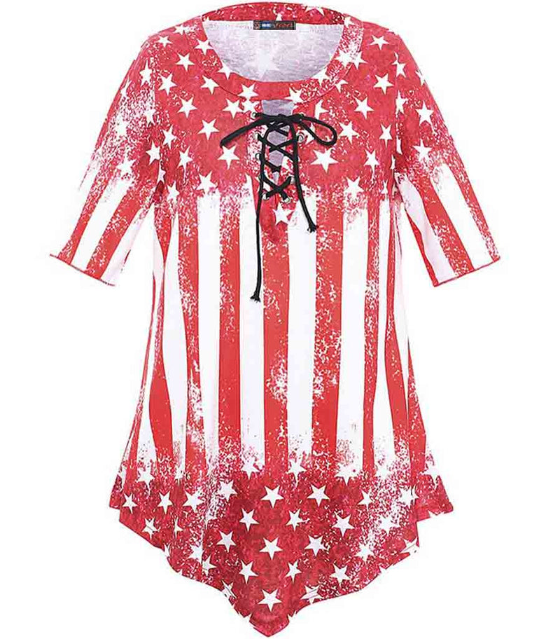 tunique longue usa lacet
