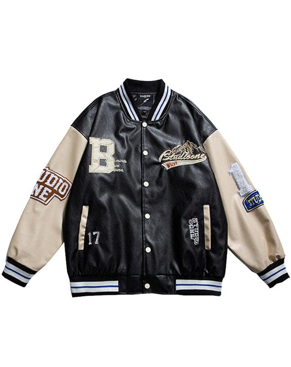 veste baseball cuir