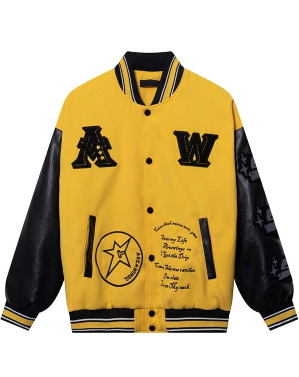 veste baseball jaune