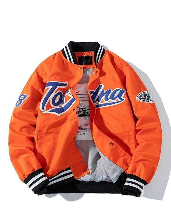 veste baseball orange