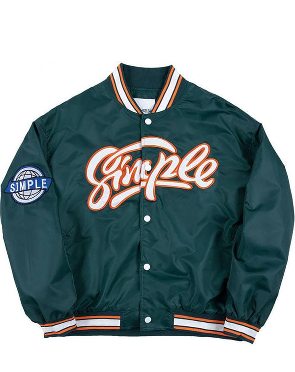 veste baseball verte homme