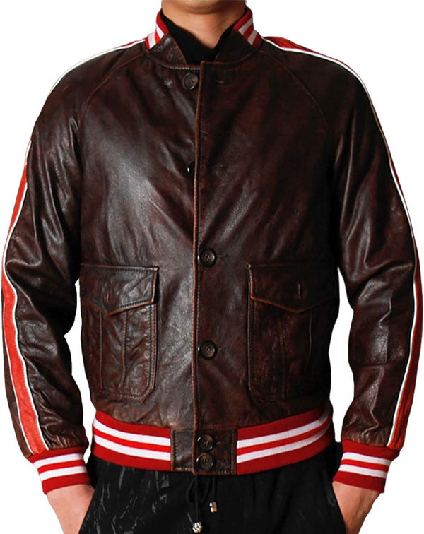 veste cuir style pilote usa