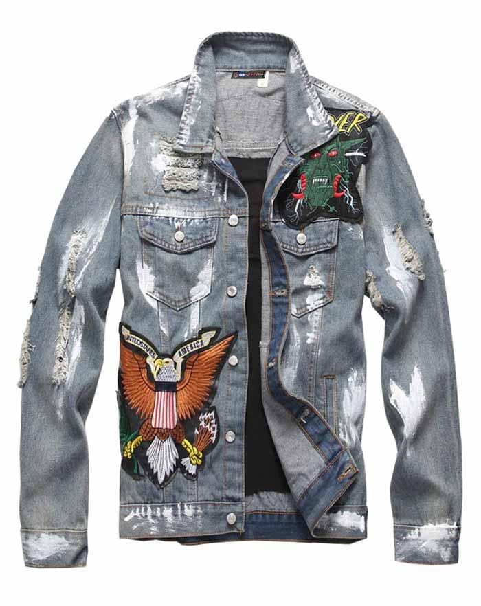 veste jean américaine homme