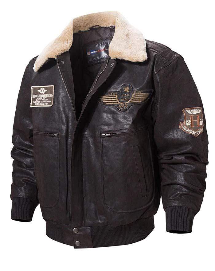 veste look pilote chasse usa