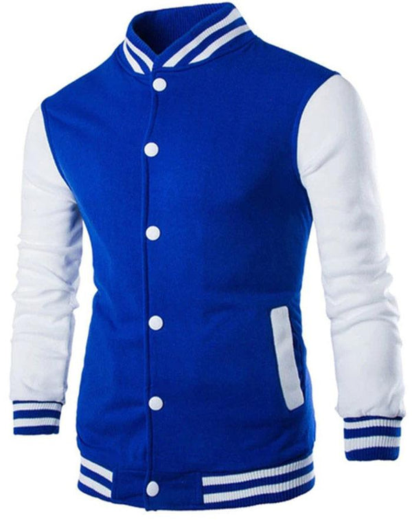 veste teddy usa bleue