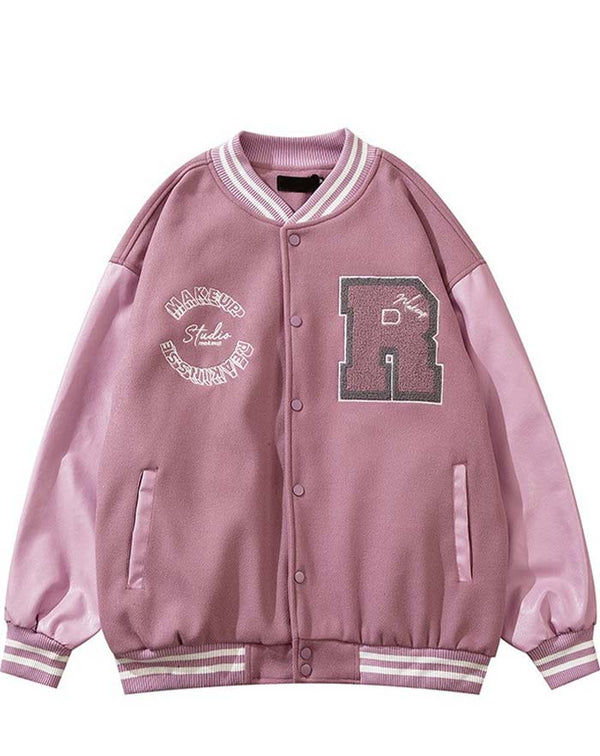 veste universitaire rose