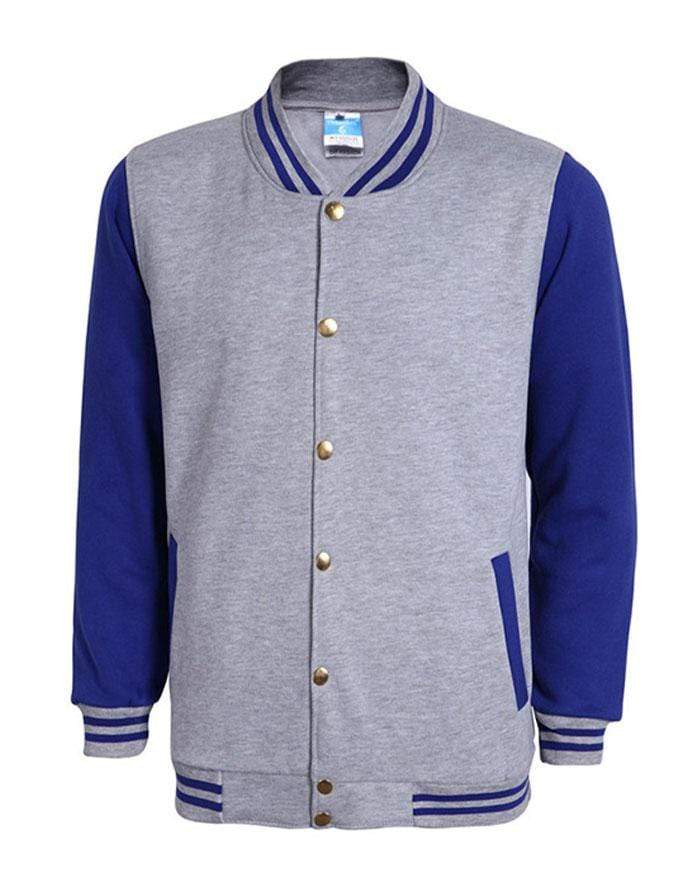 veste letterman grise americaine