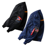 vestes bomber noire et bleue drapeau usa