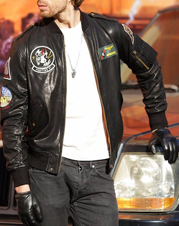 veste style aviateur usa