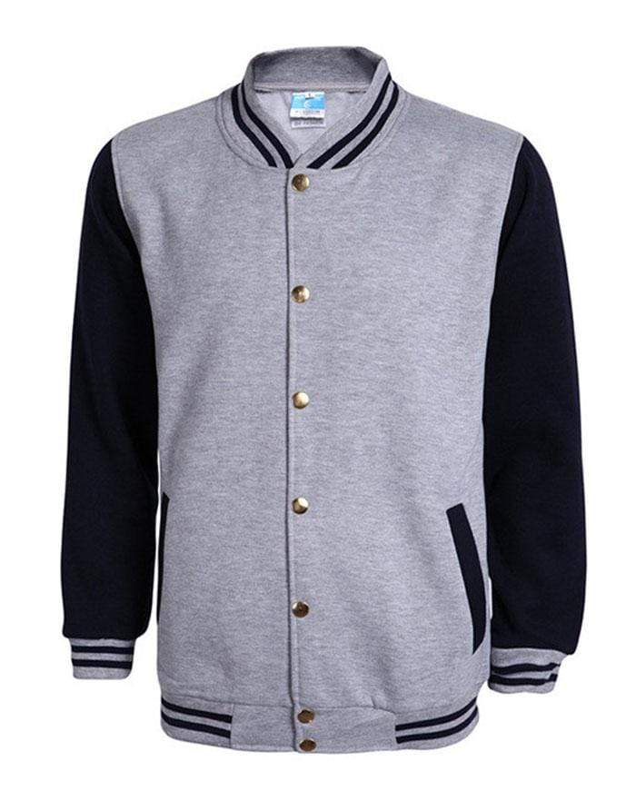veste varsity baseball grise